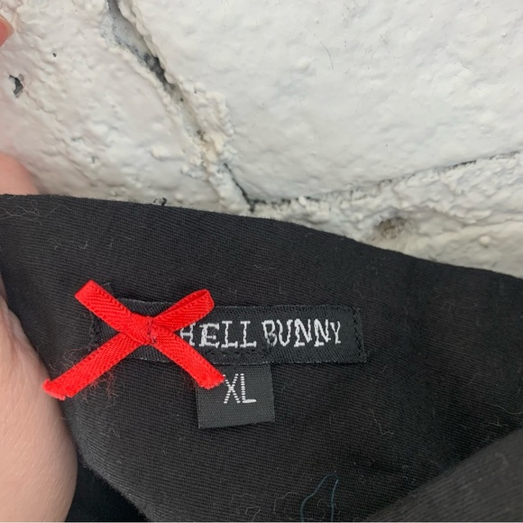 Hell Bunny Dress Dia De Los Meurtos Day Of The Dead Sugar Skull Pinup XL - Picture 7 of 9